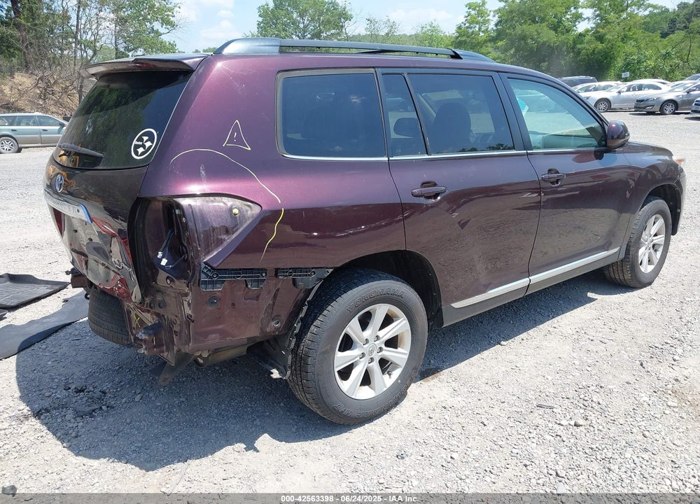 2013 TOYOTA HIGHLANDER VIN: 5TDBK3EH3DS187868