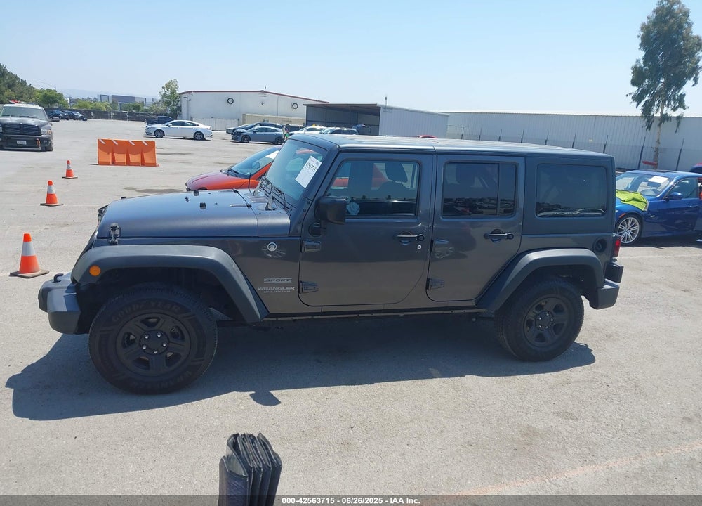 2017 JEEP WRANGLER UNLIMITED SPORT 4X4 VIN: 1C4BJWDG0HL605047