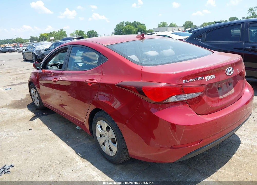 2016 HYUNDAI ELANTRA VIN: KMHDH4AEXGU623667
