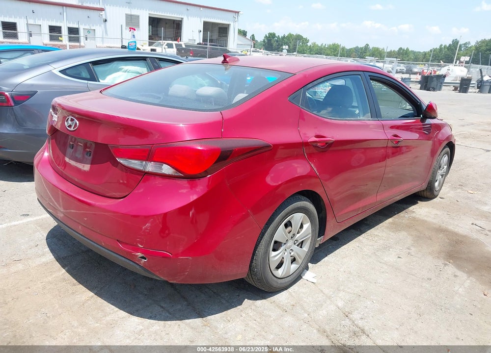 2016 HYUNDAI ELANTRA VIN: KMHDH4AEXGU623667