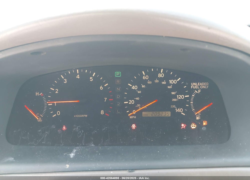 1999 LEXUS ES 300 VIN: JT8BF28G9X5063095
