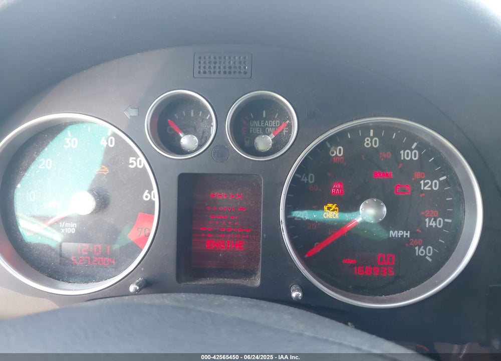 2003 AUDI TT 1.8L VIN: TRUUT28N031003263