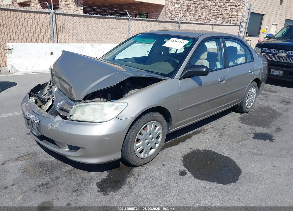 2005 HONDA CIVIC LX VIN: 2HGES16545H629662