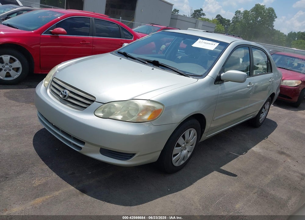 2003 TOYOTA COROLLA LE VIN: JTDBR32E530045500