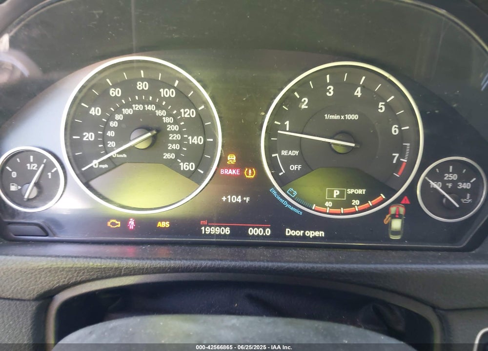 2015 BMW 3 SERIES VIN: WBA3B5G58FNS14880