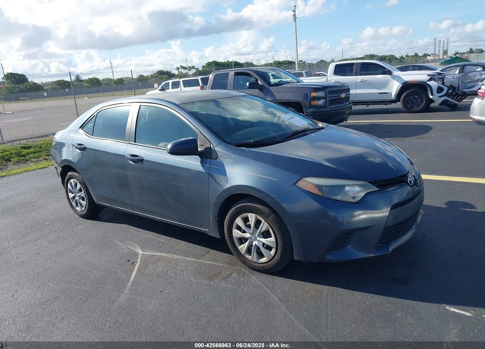 2014 TOYOTA COROLLA L VIN: 2T1BURHE1EC018716