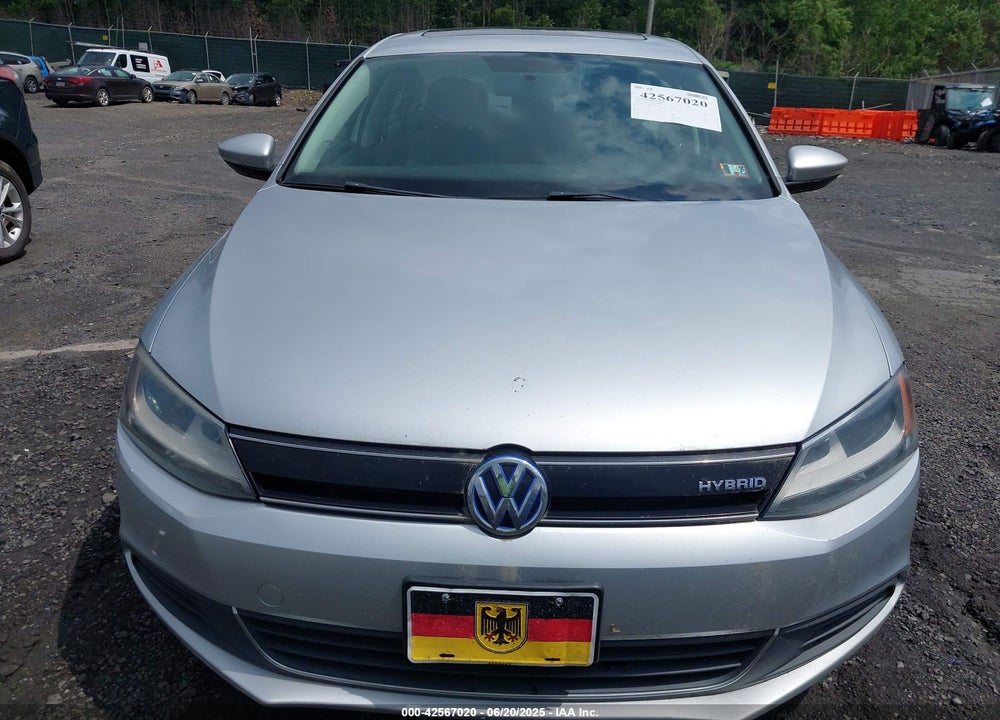 2014 VOLKSWAGEN JETTA HYBRID VIN: 3VW637AJ9EM284943
