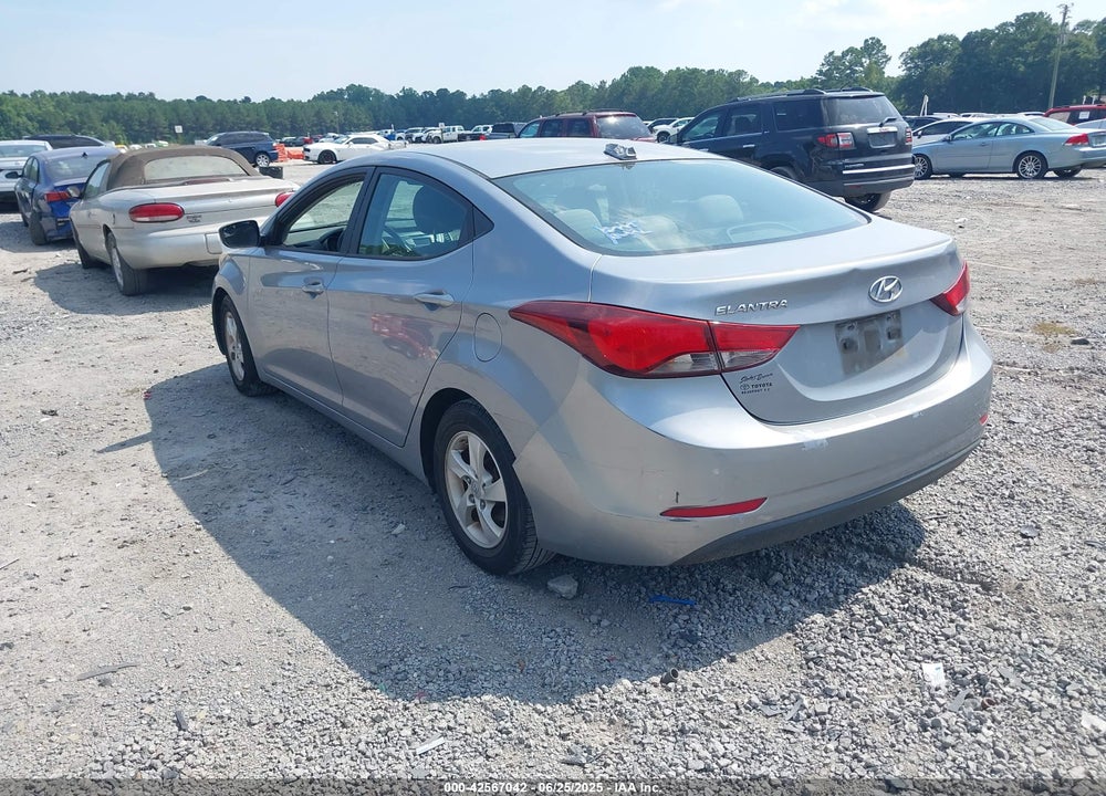 2015 HYUNDAI ELANTRA VIN: 5NPDH4AE6FH651107