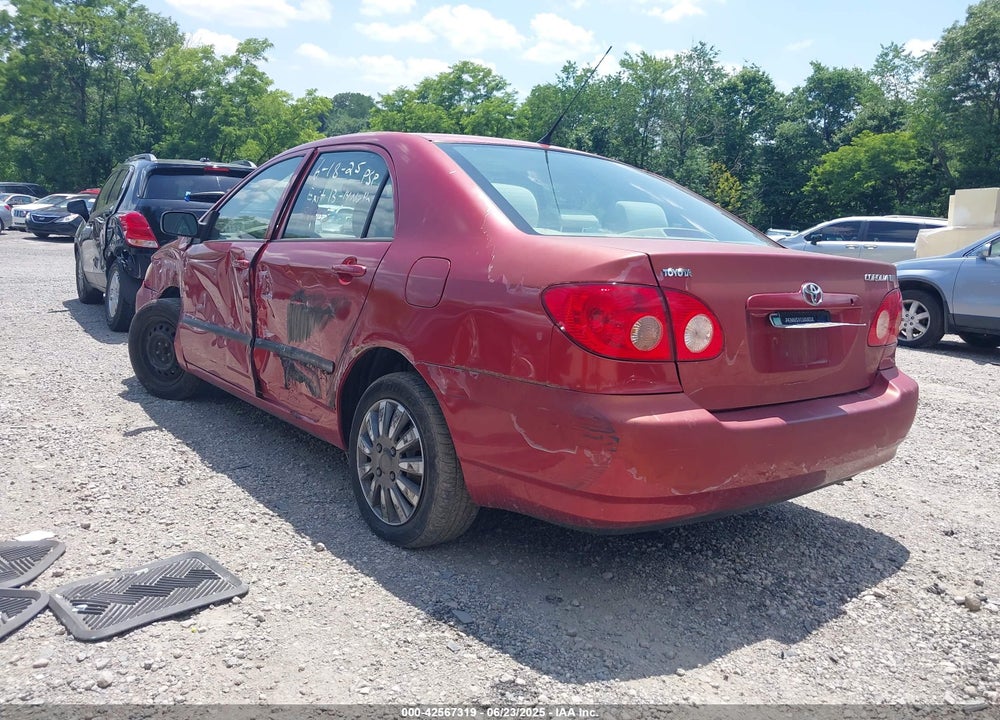 2005 TOYOTA COROLLA CE VIN: 2T1BR32EX5C472180