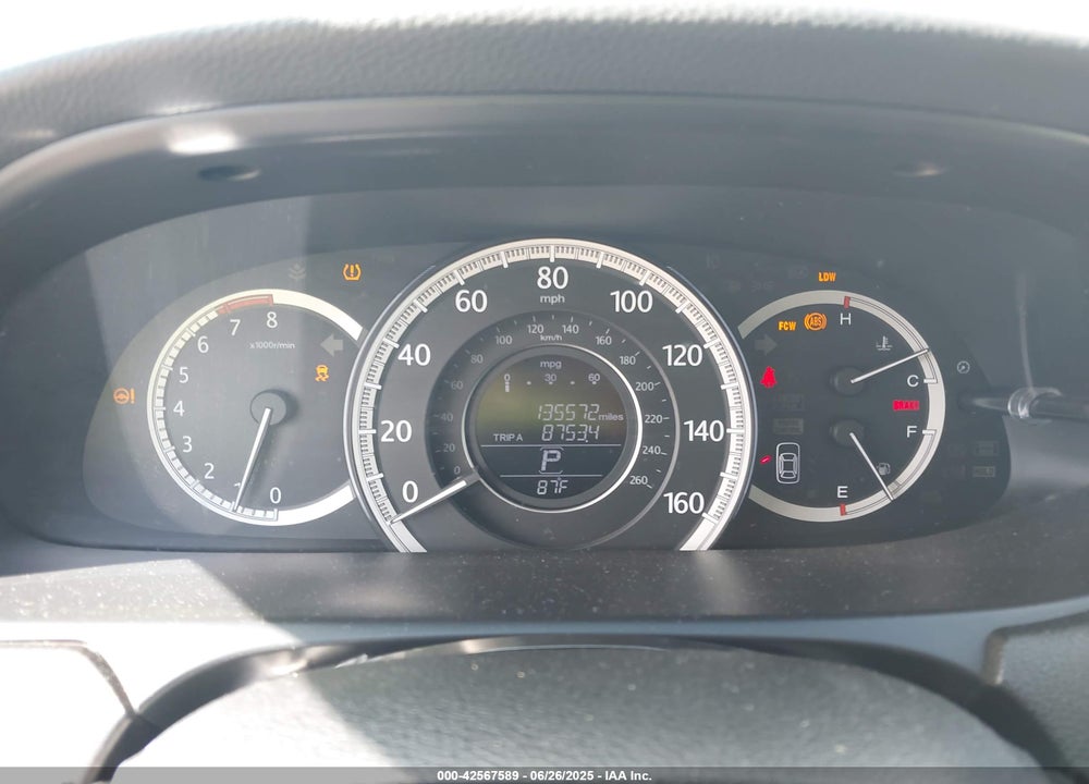 2013 HONDA ACCORD EX-L VIN: 1HGCR2F83DA142985