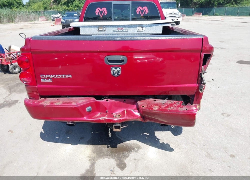 2007 DODGE DAKOTA SLT VIN: 1D7HE42K37S107655
