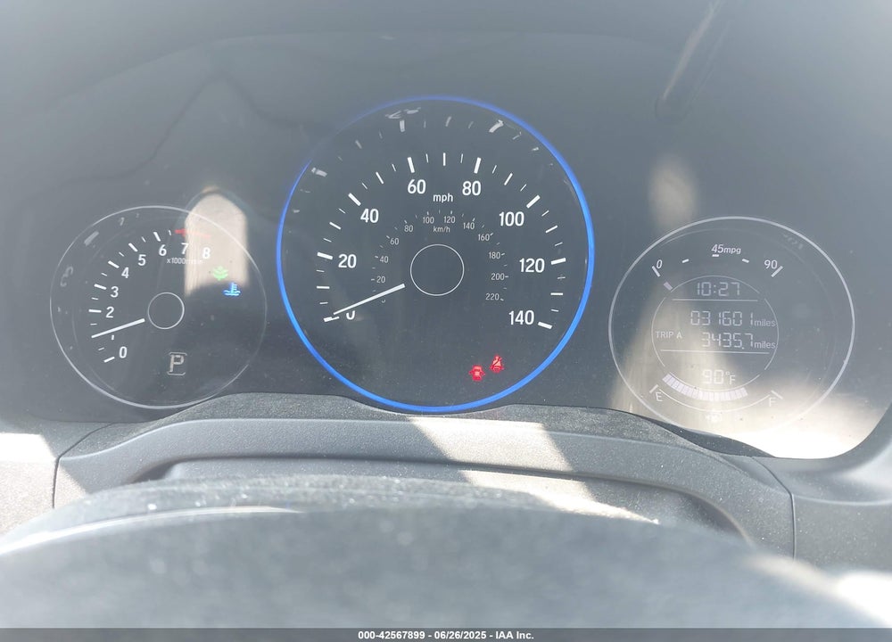 2019 HONDA HR-V VIN: 3CZRU6H34KG704482