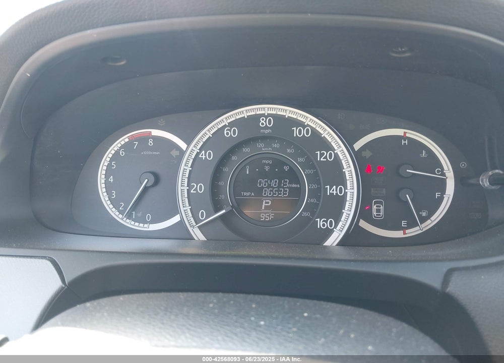 2013 HONDA ACCORD VIN: 1HGCR2F38DA096297