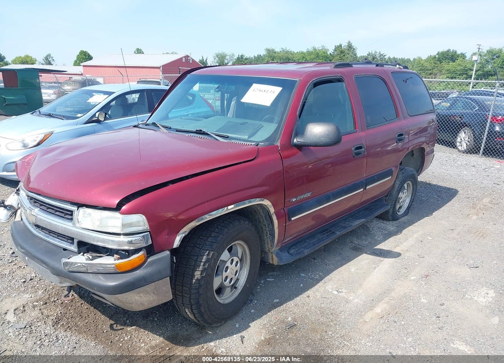 2001 CHEVROLET TAHOE LS VIN: 1GNEK13T21J295102