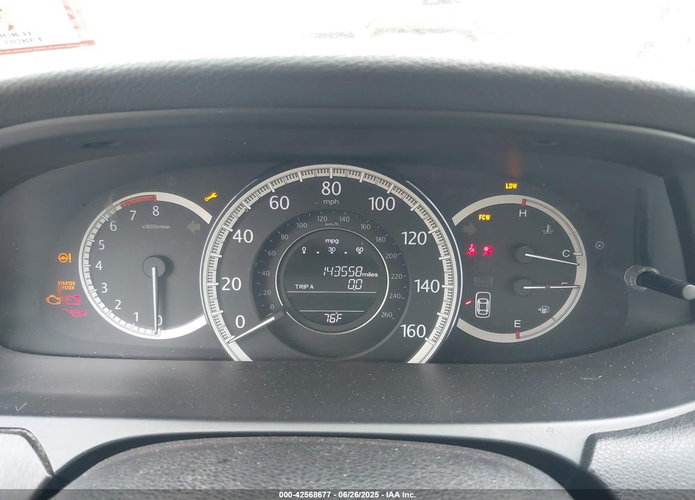 2013 HONDA ACCORD VIN: 1HGCR3F8XDA022347
