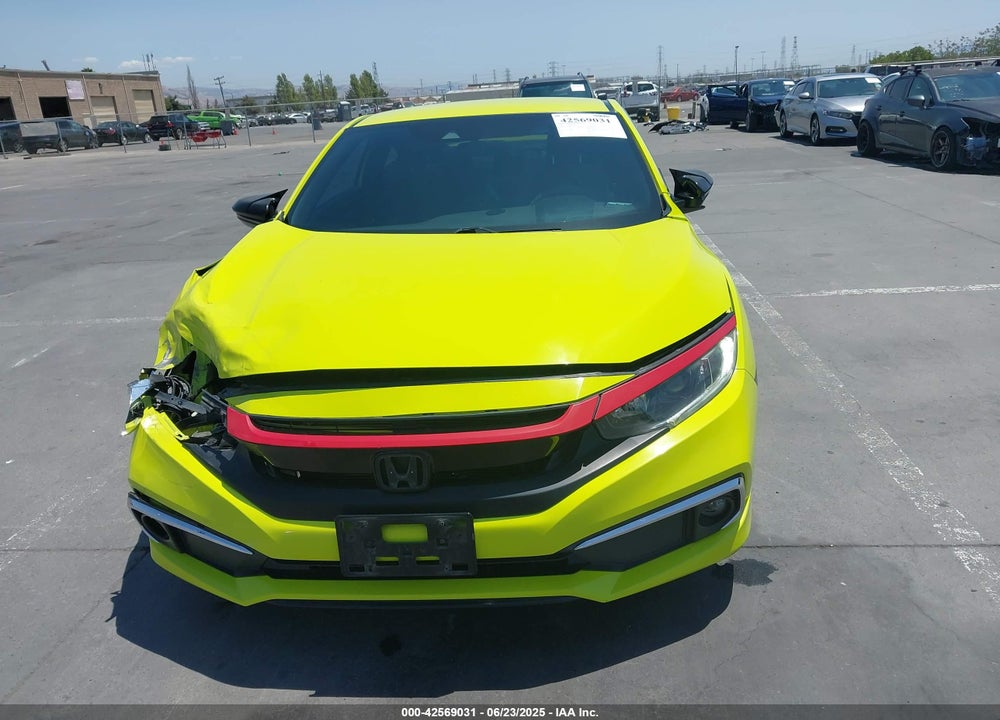 2019 HONDA CIVIC VIN: 2HGFC4B61KH306201