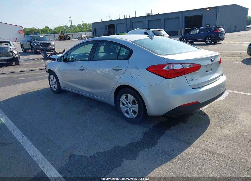 2015 KIA FORTE LX VIN: KNAFX4A67F5348712