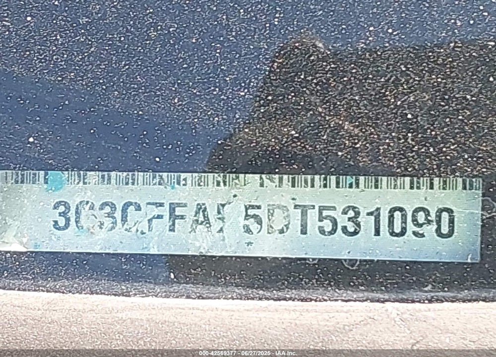 2013 FIAT 500 VIN: 3C3CFFAR5DT531090