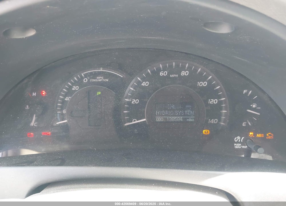 2007 TOYOTA CAMRY HYBRID VIN: JTNBB46K973041878
