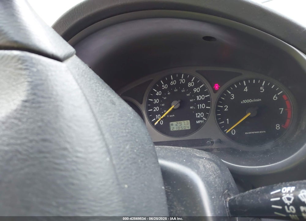 2002 SUBARU IMPREZA OUTBACK SPORT VIN: JF1GG68562G834898