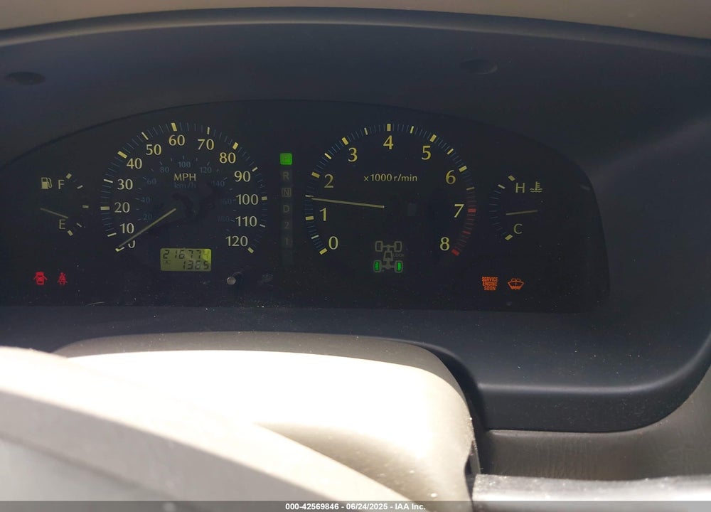 2001 INFINITI QX4 LUXURY VIN: JNRDR09Y61W220287