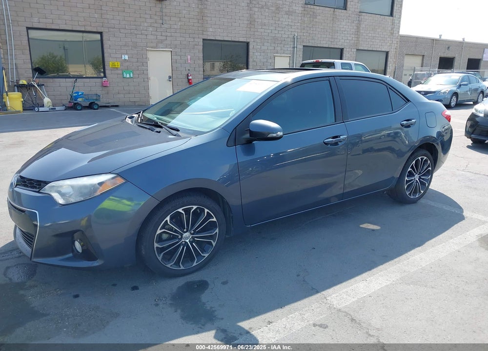 2015 TOYOTA COROLLA S PLUS VIN: 2T1BURHE7FC378588