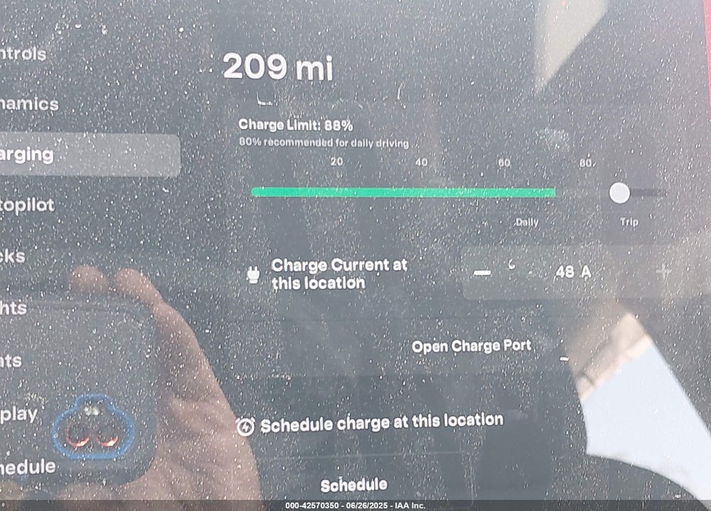 2022 TESLA MODEL Y VIN: 7SAYGDEEXNF350208