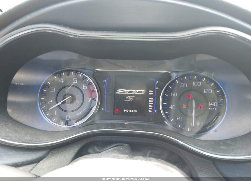 2016 CHRYSLER 200 S VIN: 1C3CCCBB9GN138870