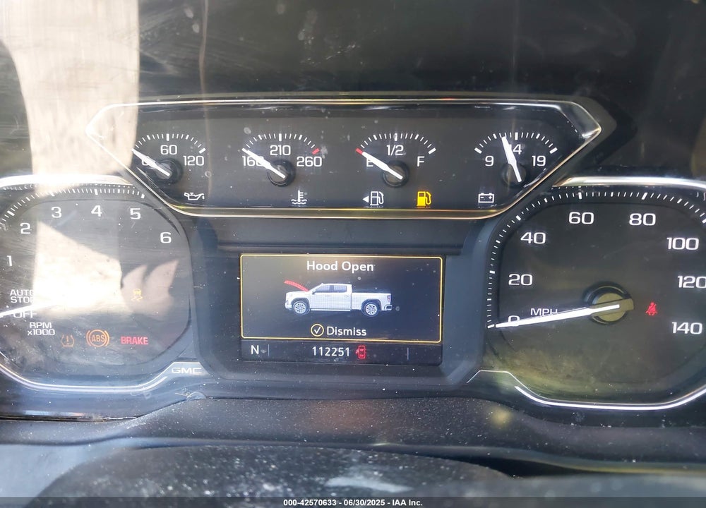 2019 GMC SIERRA 1500 SLT VIN: 1GTR9DED9KZ262789