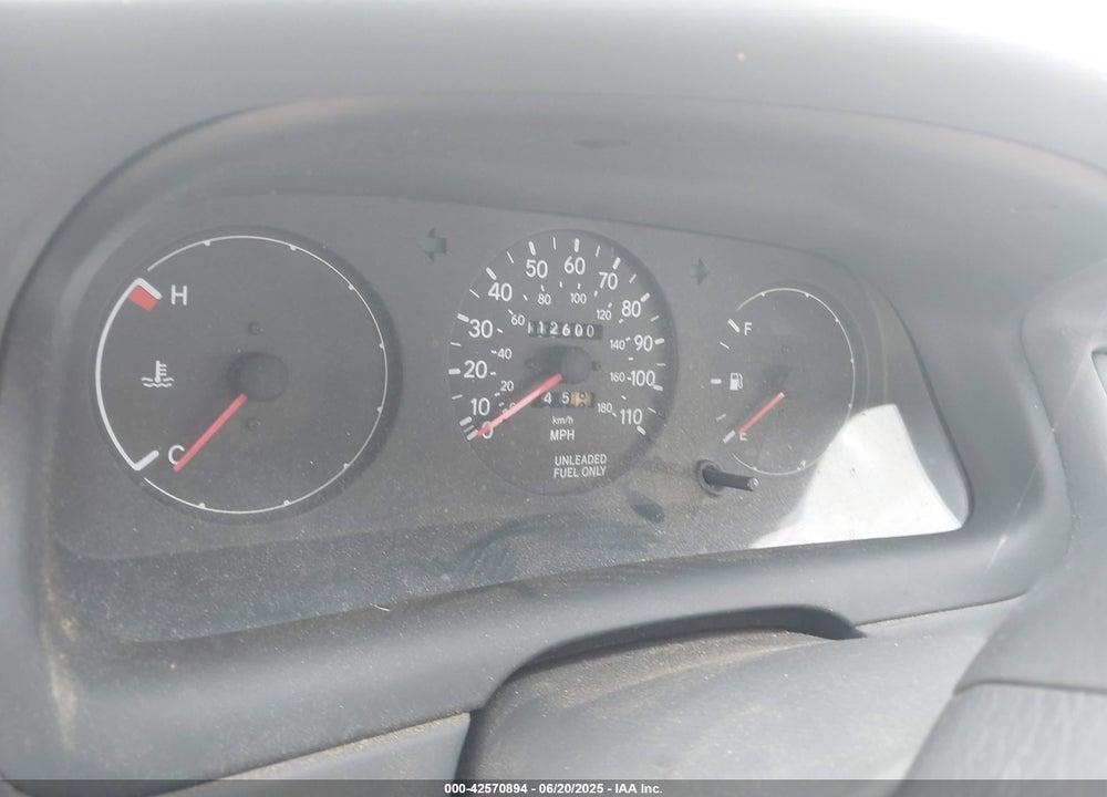 1997 TOYOTA COROLLA DX VIN: 1NXBB02E2VZ660838