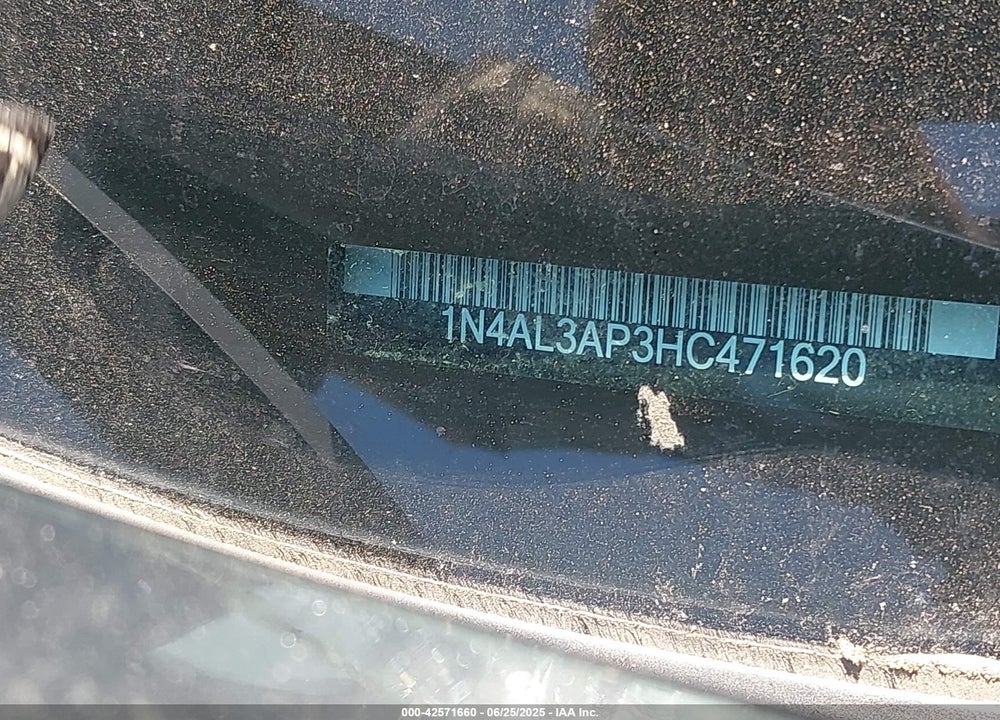 2017 NISSAN ALTIMA VIN: 1N4AL3AP3HC471620