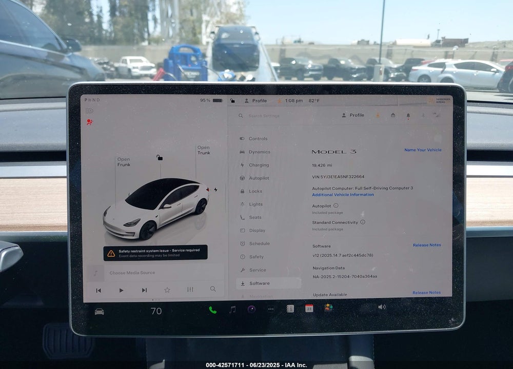 2022 TESLA MODEL 3 VIN: 5YJ3E1EA5NF322664