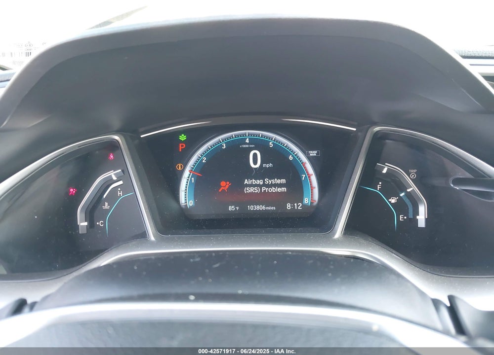 2016 HONDA CIVIC VIN: 19XFC1F3XGE202502