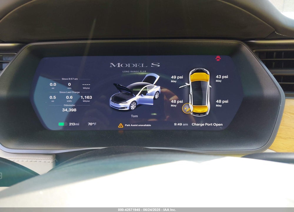 2020 TESLA MODEL S VIN: 5YJSA1E24LF415849