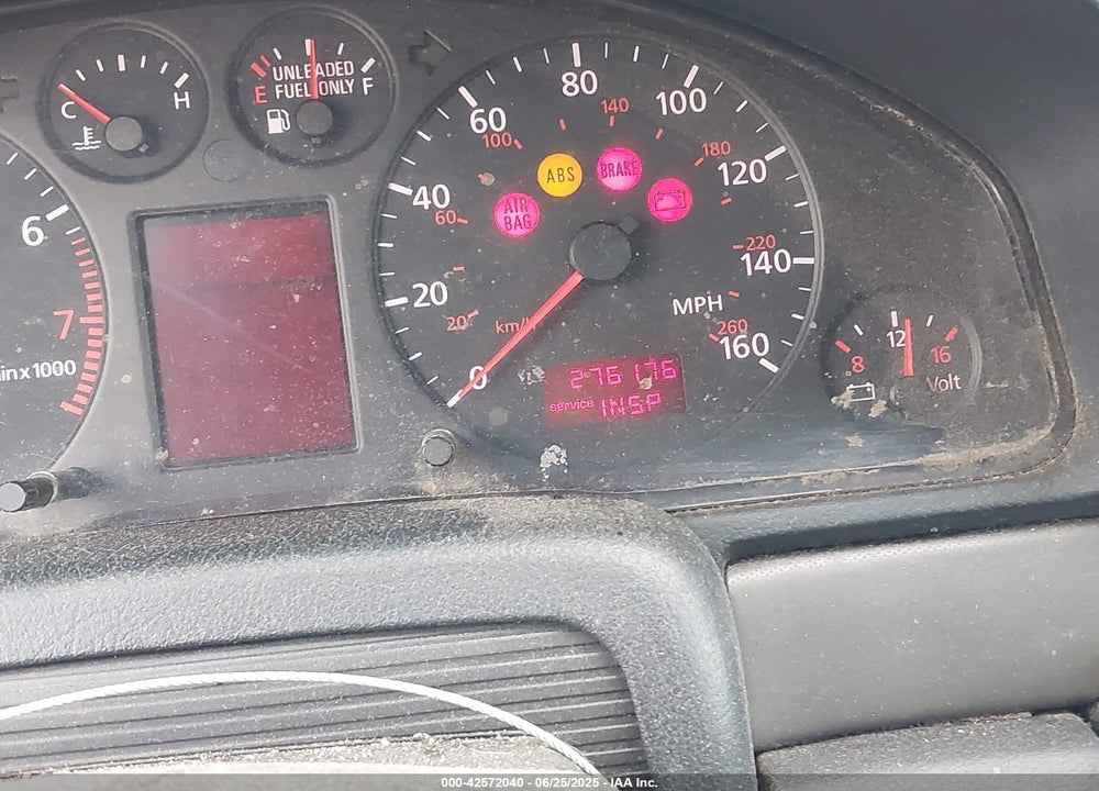 1999 AUDI A4 1.8 T VIN: WAUGB28D3XA309541
