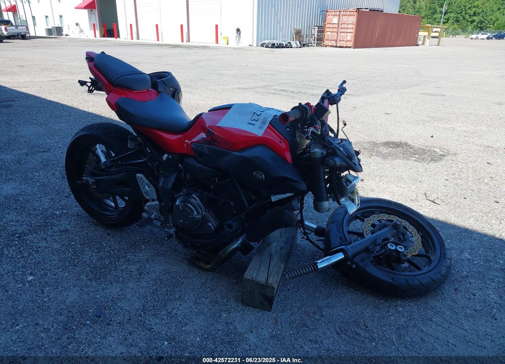 2017 YAMAHA FZ07A VIN: JYARM20E2HA000912