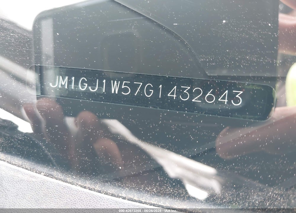 2016 MAZDA 6 VIN: JM1GJ1W57G1432643