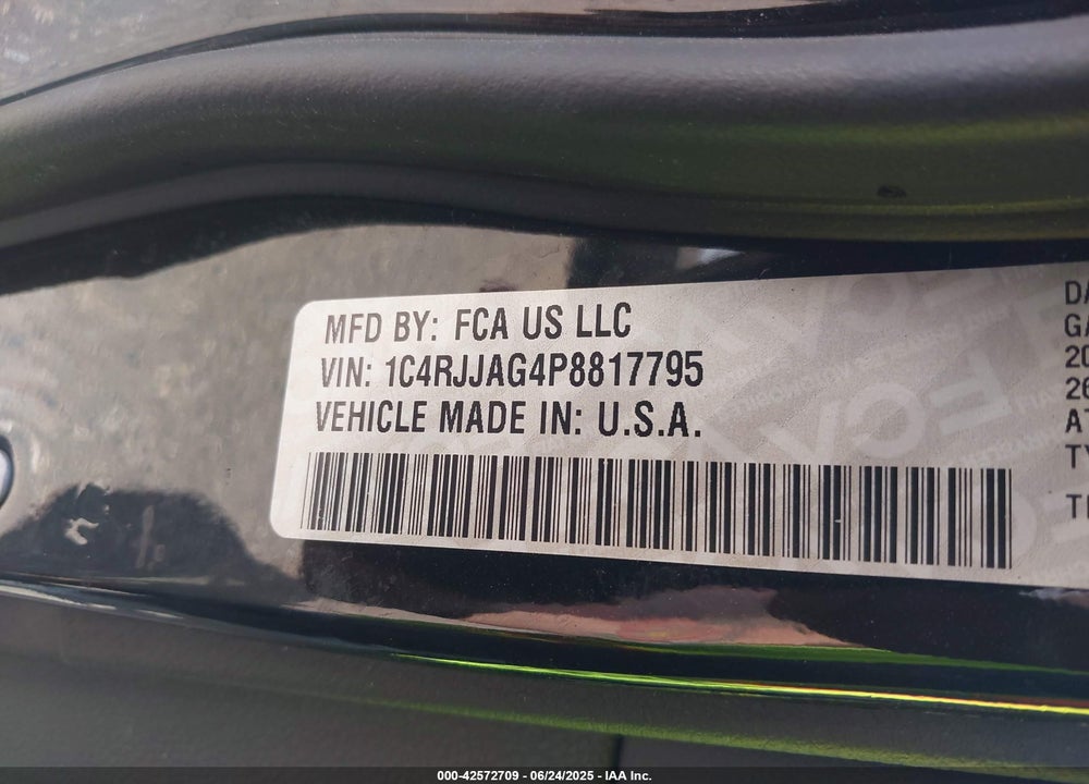 2023 JEEP GRAND CHEROKEE L VIN: 1C4RJJAG4P8817795