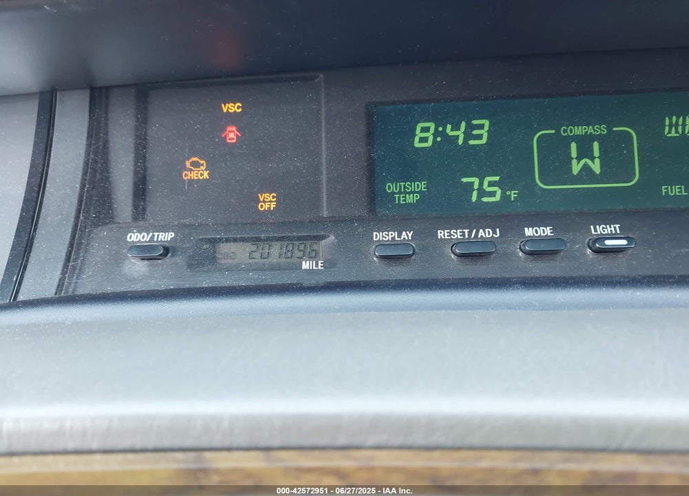 2000 TOYOTA AVALON XLS VIN: 4T1BF28B6YU110138