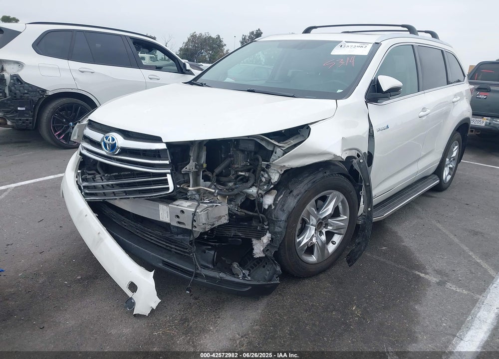 2016 TOYOTA HIGHLANDER HYBRID VIN: 5TDDCRFH9GS015341