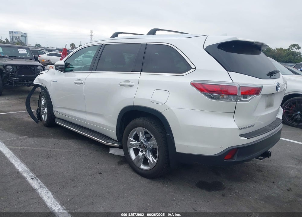 2016 TOYOTA HIGHLANDER HYBRID VIN: 5TDDCRFH9GS015341