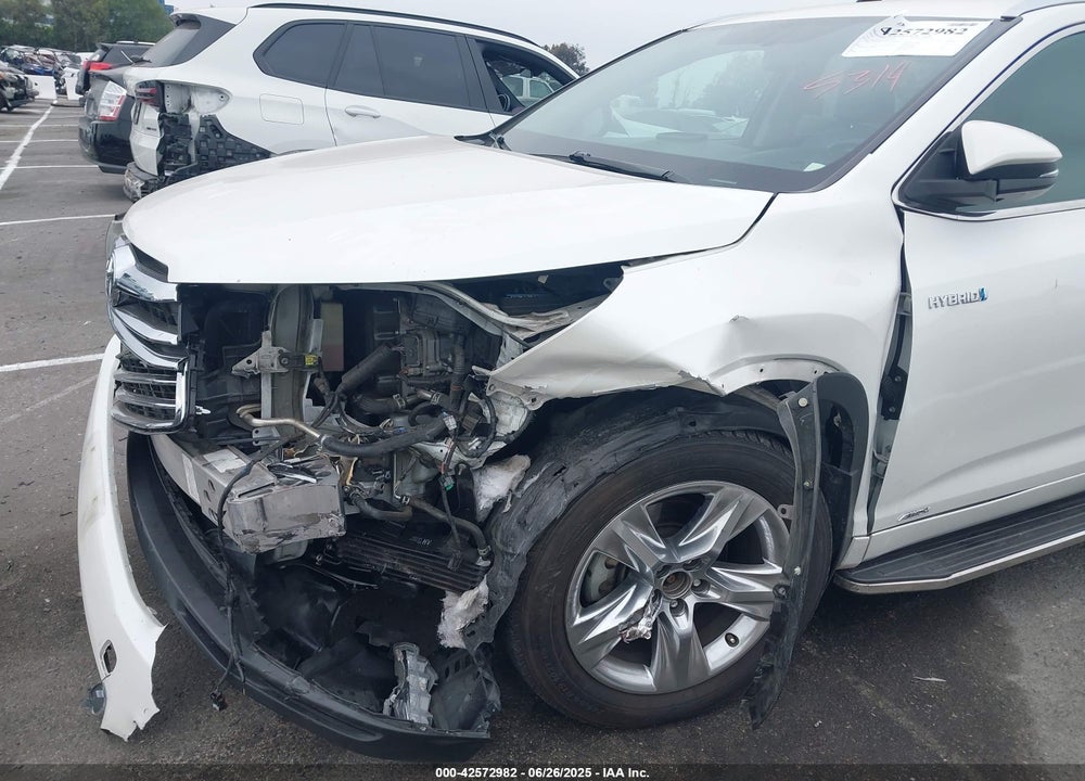 2016 TOYOTA HIGHLANDER HYBRID VIN: 5TDDCRFH9GS015341