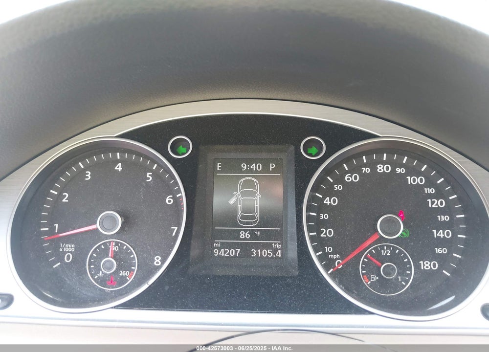 2013 VOLKSWAGEN CC VIN: WVWBP7AN9DE522433