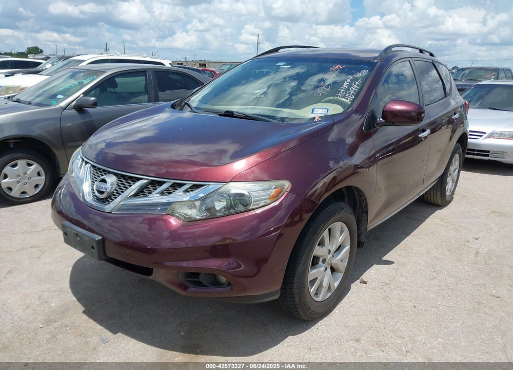 2014 NISSAN MURANO VIN: JN8AZ1MU5EW407947