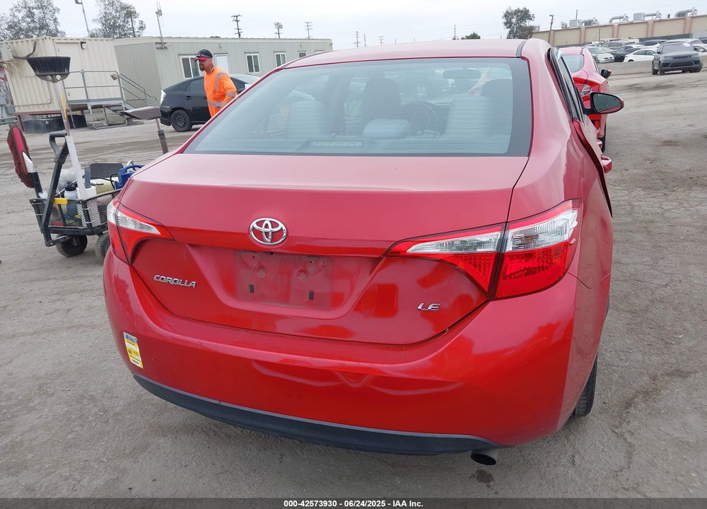 2016 TOYOTA COROLLA VIN: 5YFBURHE8GP529021