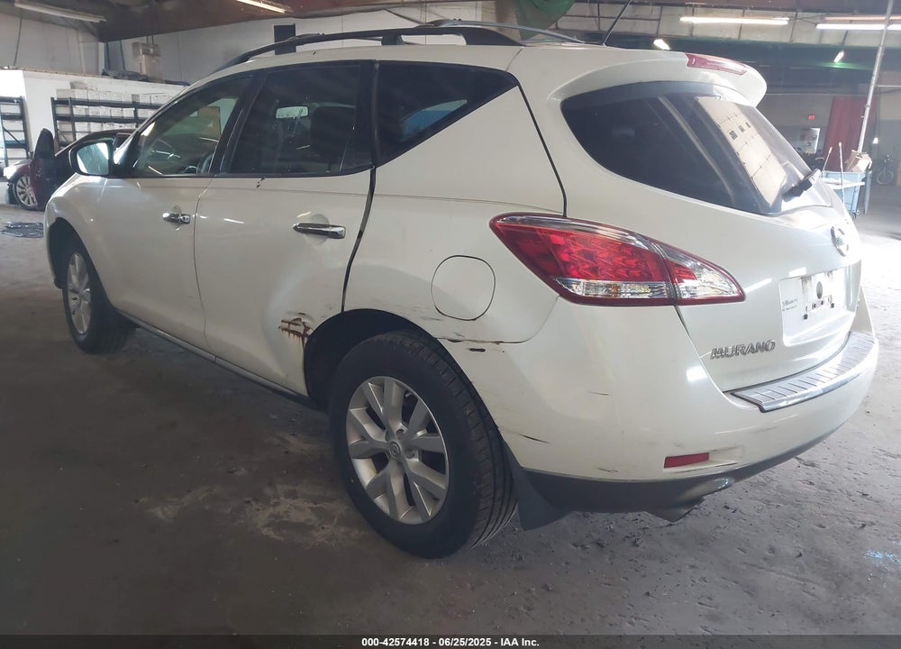 2011 NISSAN MURANO VIN: JN8AZ1MW9BW172580