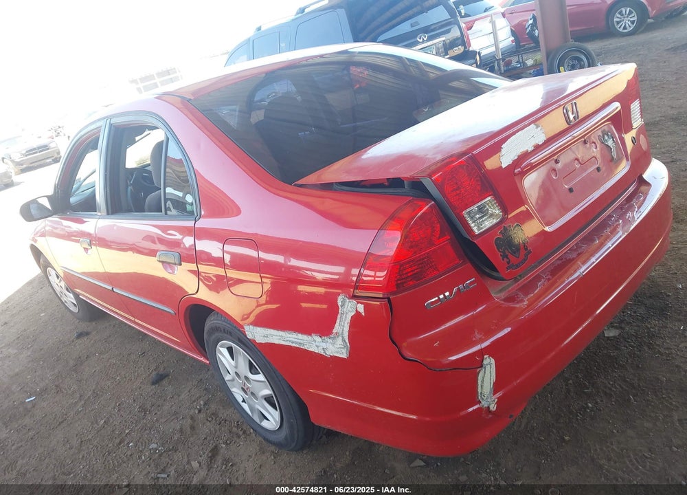 2005 HONDA CIVIC VIN: 1HGES16315L012642