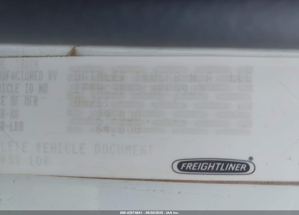 2012 FREIGHTLINER M2 106 HEAVY DUTY VIN: 1FVHC3BS3CHBL9983