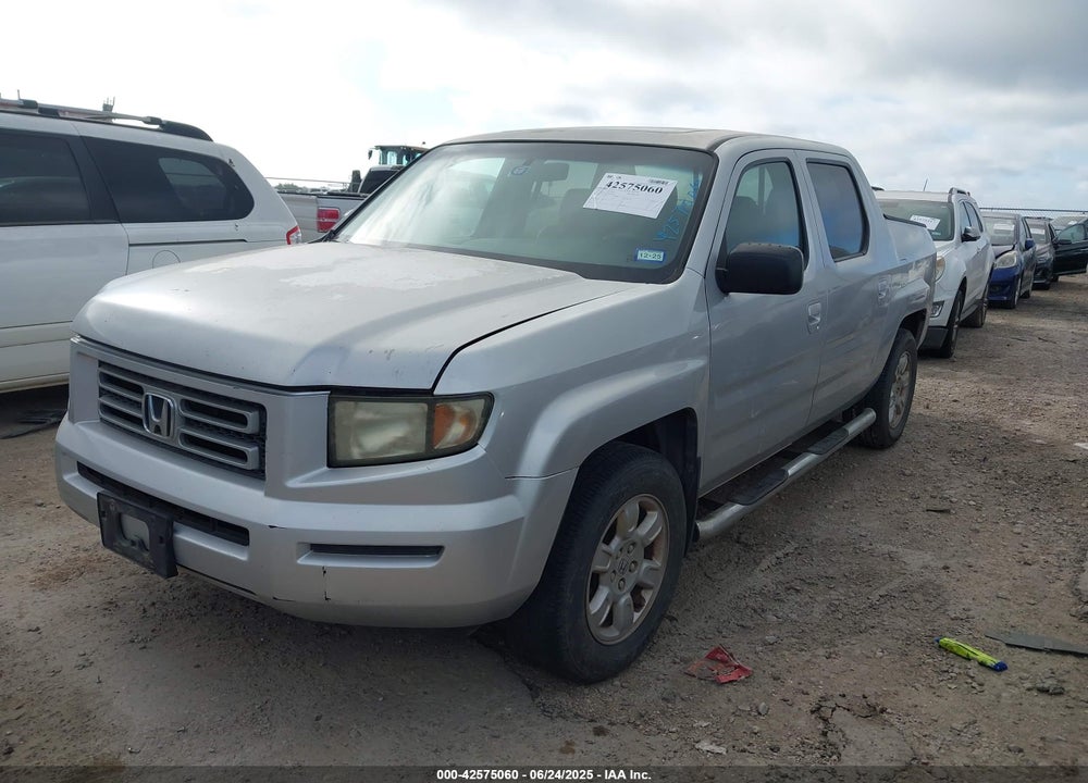 2007 HONDA RIDGELINE VIN: 2HJYK16587H544267