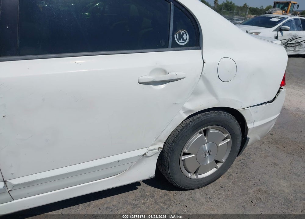 2007 HONDA CIVIC HYBRID VIN: JHMFA36287S031883